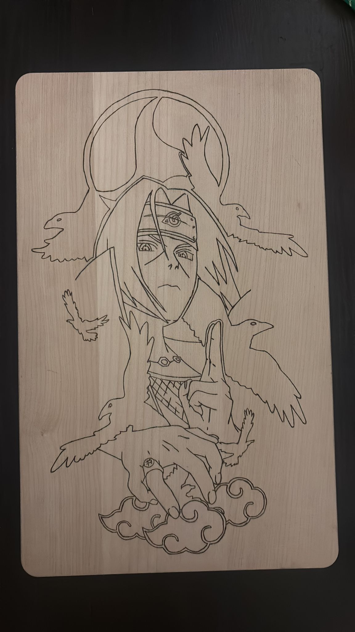 Wood burned art