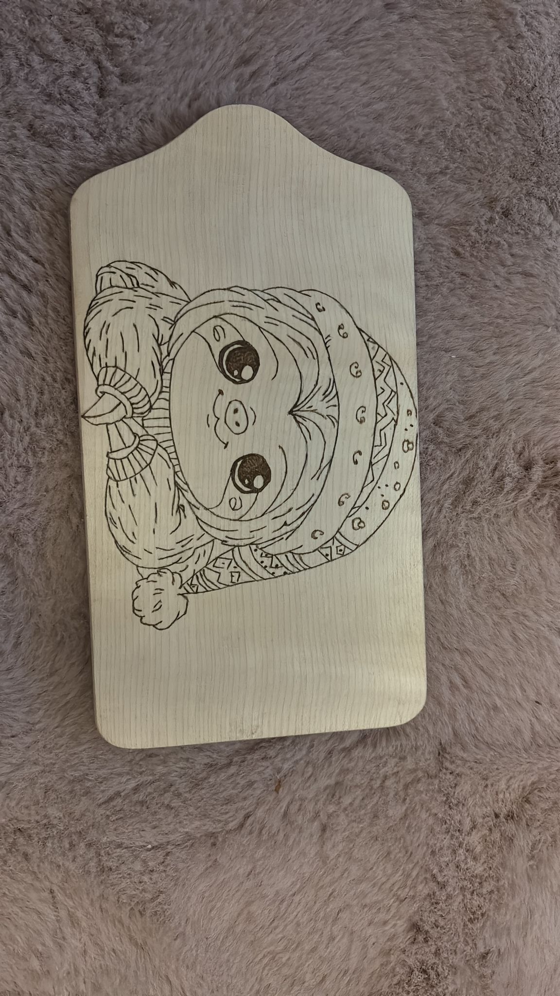 Wood burned art